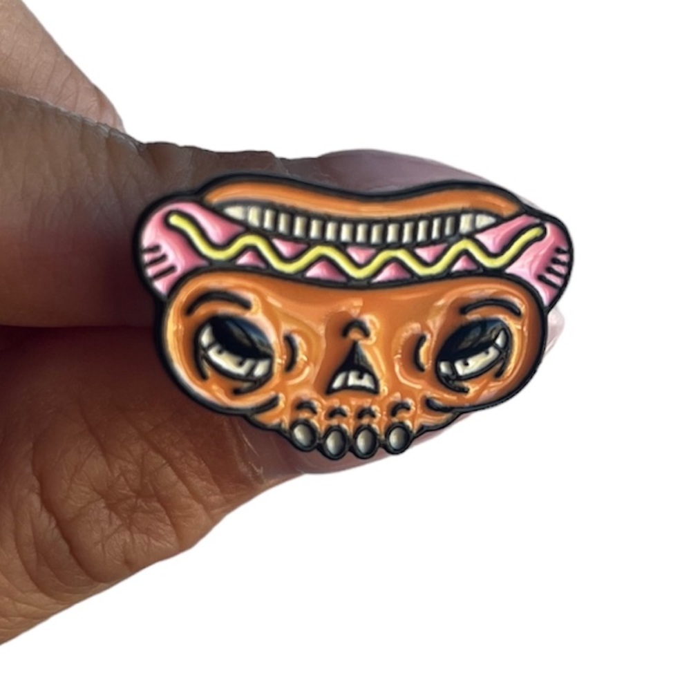 Zombie Hot Dog Enamel Pin